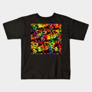 Vivid Psychedelic Hippy Tie Dye Kids T-Shirt